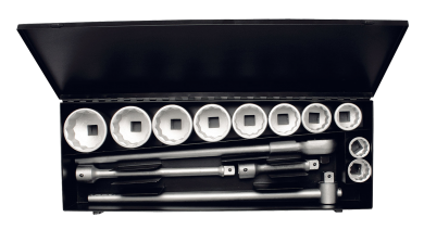 Elora Socket Set 1in bi-hexagon 14 Pce 1.7/16in-3.1/8in 780-10A