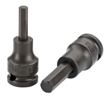 Elora Impact Screwdriver Socket 3/8in inside hexagon 789IN-4mm