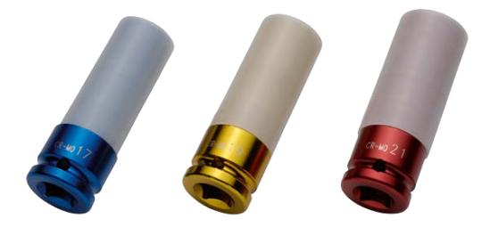 Elora Impact Socket 1/2in Hexagon with plastic Sleeve 790LTP-15mm