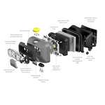 Ledlenser HF6R Work 800lm Rechargeable IP68 Digital Advanced Focus Robust 134gm Headlamp Yellow