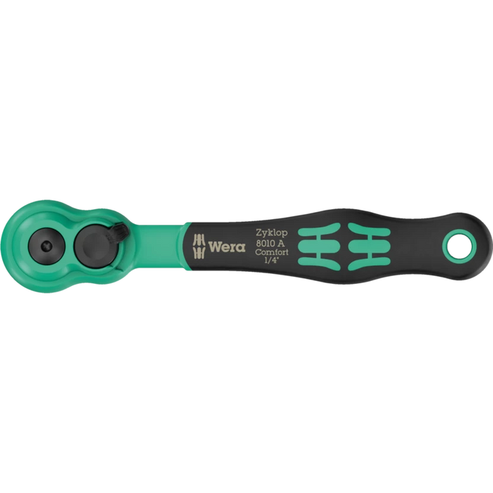 Wera 8010 A Zyklop Comfort Ratchet with Reversing Lever 1/4