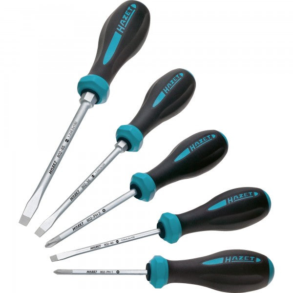 Hazet 5 Pce Hexanamic PH & SL Screwdriver Set 802/5