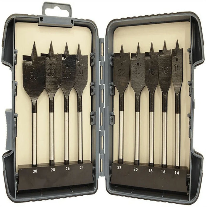 Makita Flat Wood Spade 9Pc Set 1/4