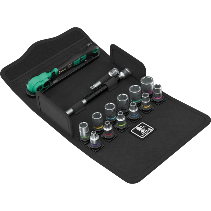 Wera 8100 SA 13 Zyklop Comfort Ratchet Set wth Reversing Lever 1/4