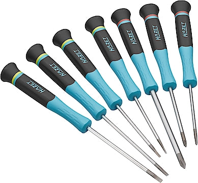 Hazet 811EL/7 Electronic Phillips & Slotted Screwdriver Set, 7 Piece