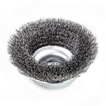 Lessmann Cup Brush Dia 75mm Steel Wire STA Crimped 0.35mm Thread M14