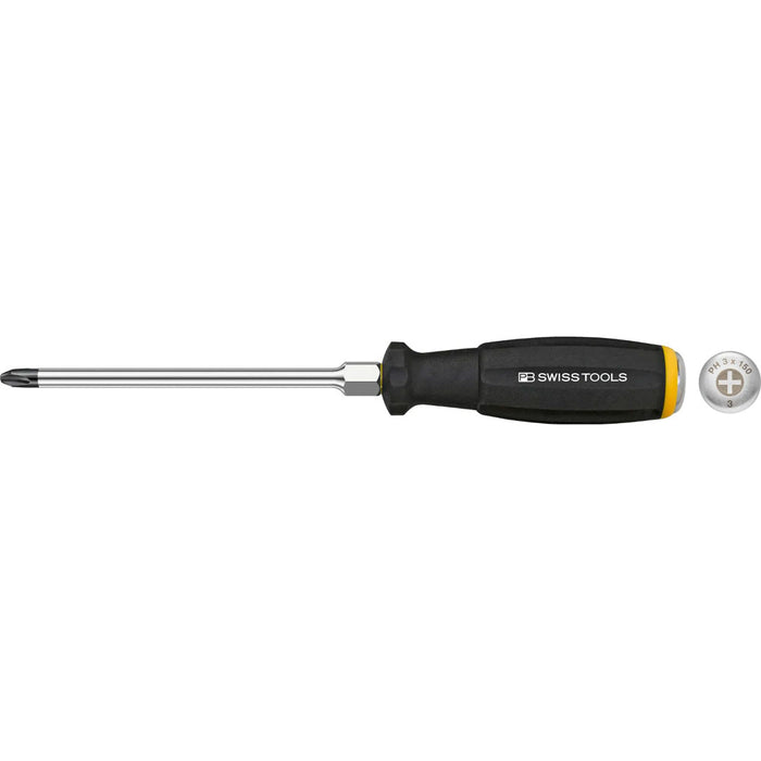 PB Swiss 8193.D2-100 Screwdriver For Phillips (PH2) Screws Tang-Through Blade & Hex Bolster