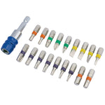 Draper Expert Coloured Screwdriver Bit Set, 19 Pce