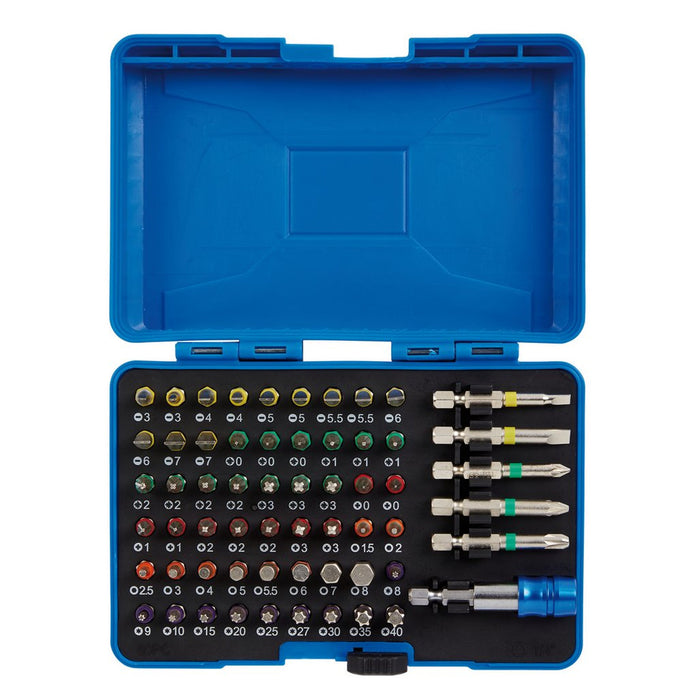 Draper Tools Coloured Screwdriver Bit Set (60 piece)