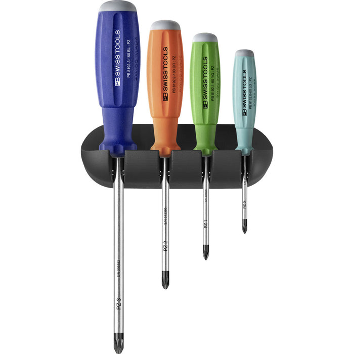 PB Swiss SwissGrip Pozidriv Screwdriver 4 Pce Set