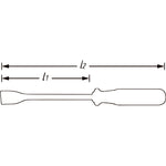 Hazet Blunt Scraper 824 Flat Profile 0.5 x 23mm