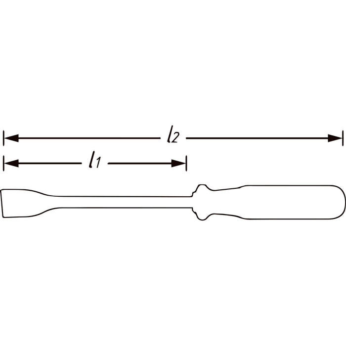Hazet Blunt Scraper 824 Flat Profile 0.5 x 23mm