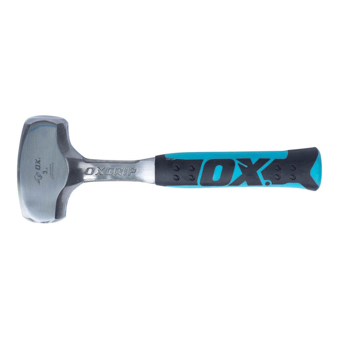 OX Tools Pro Club Hammer Rubber Handle - 3lb / 1.3kgs