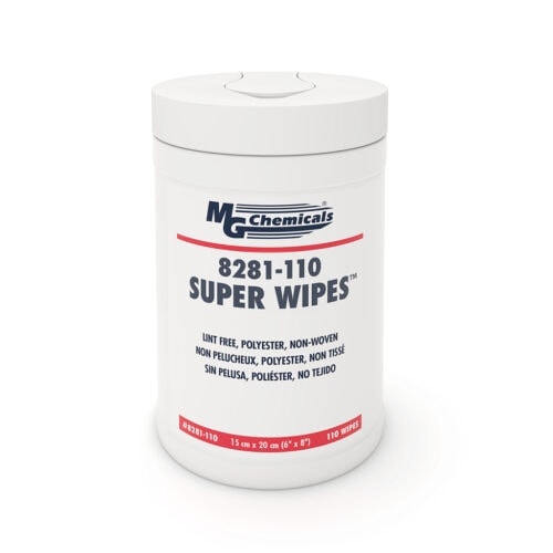 MG Chemicals Super Wipes 110 Pack Tub