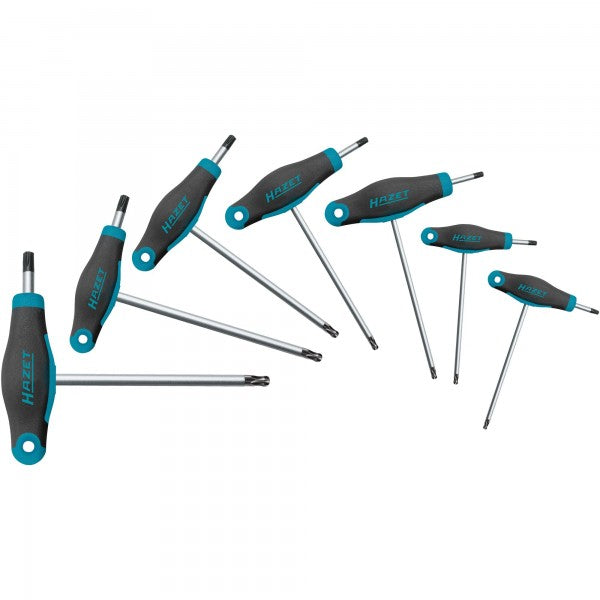 Hazet 7 Pce Torx Screwdriver Set With T-Handle 829KKT/7