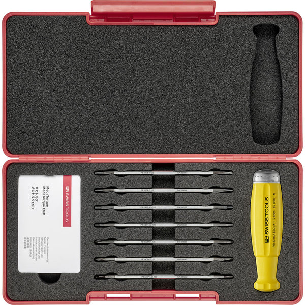 PB Swiss 8 Pce ESD MecaTorque Screwdriver Set in ToolBox