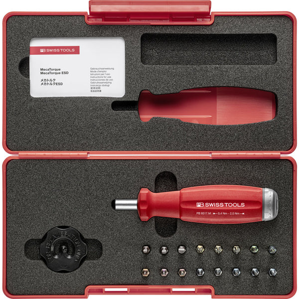 PB Swiss MecaTorque Screwdriver with Analog Scale in Toolbox