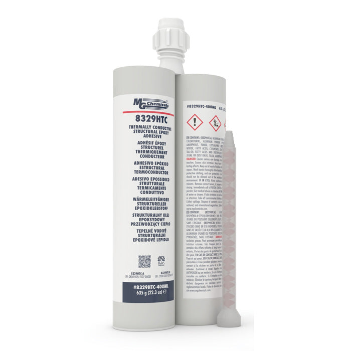 MG Chemicals 8329HTC Thermally Conductive Structural Epoxy Adhesive 373ml 635g Dual Cartridge