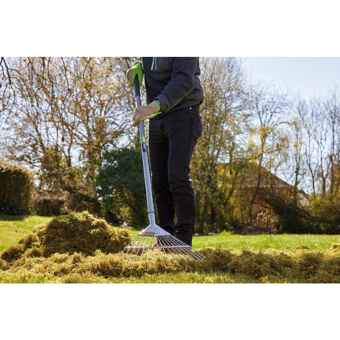 Draper Tools Stainless Steel Soft Grip Lawn Rake 83764