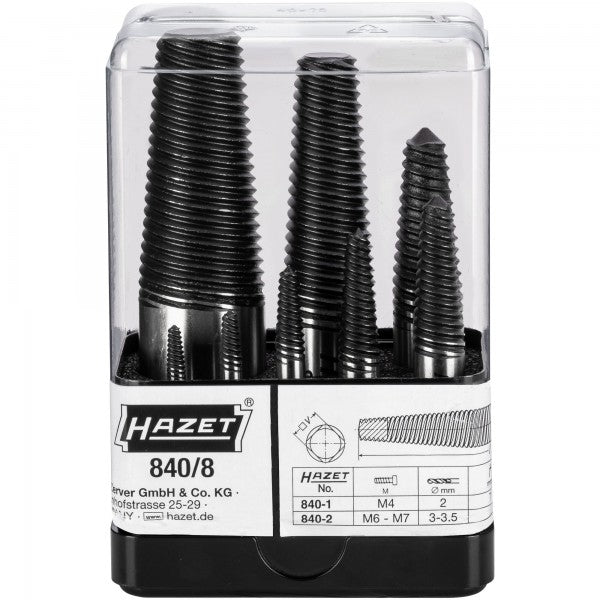 Hazet 8 Pce Screw Extractor Set 840/8
