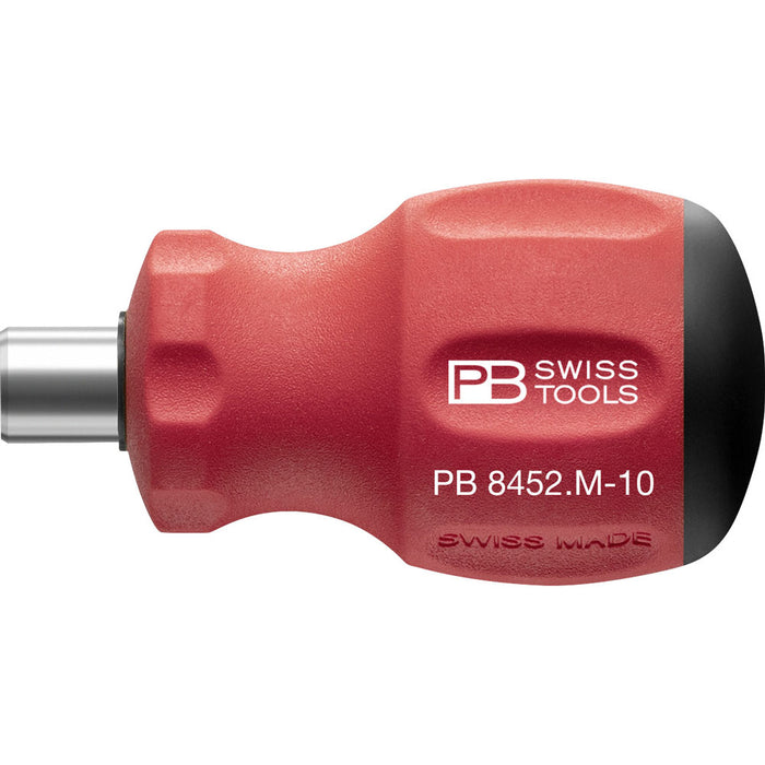 PB Swiss SwissGrip Stubby Universal Bit Holder for Precision Bits C 6.3 and E 6.3 (1/4