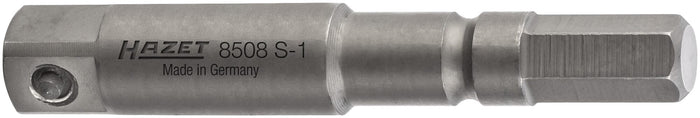 Hazet Impact Adapter 8508S-1 Hexagon Solid Iso 1173-A 5.5 Square Solid 6.3mm (1/4in)
