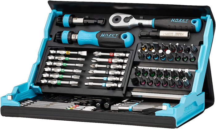 Hazet 73 Piece Smartcase Screwdriver Bit Set 1/4