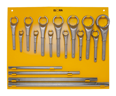 Elora Construction Ring Spanner-Set 17 Pce 27-80mm 85S 17M