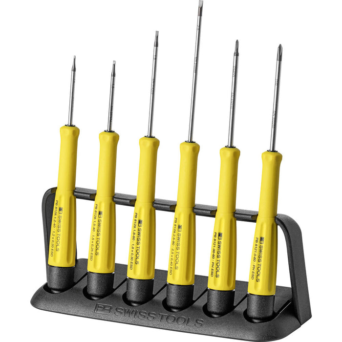 PB Swiss 6 Pce Slotted & Phillips ESD Screwdriver Set