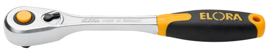 Elora Hebelumschaltknarre 3/8 Zoll – 870-1D, Chrom-Vanadium, Schmaler Kopf, 15° Schwenkwinkel