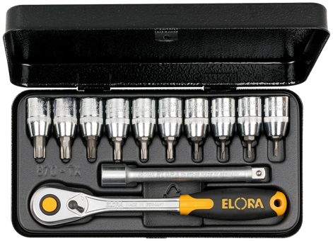 Elora Socket Set 3/8in torx® 12 Pce 9-50mm 870-TTXU For Sale Online ...