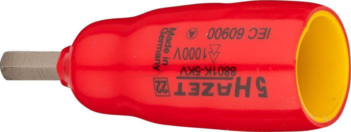 Hazet 3/8in VDE Hex Screwdriver Socket 5mm 8801K-5KV 