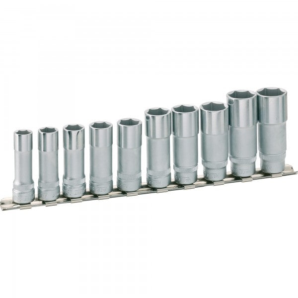 Hazet 10 Pce 3/8in 6 Point Deep Socket Set Socket Set 880LG/10H