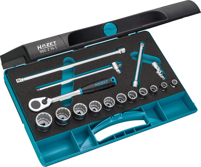 Hazet 16 Pce 3/8in Metric Socket Set 880ZN-1 