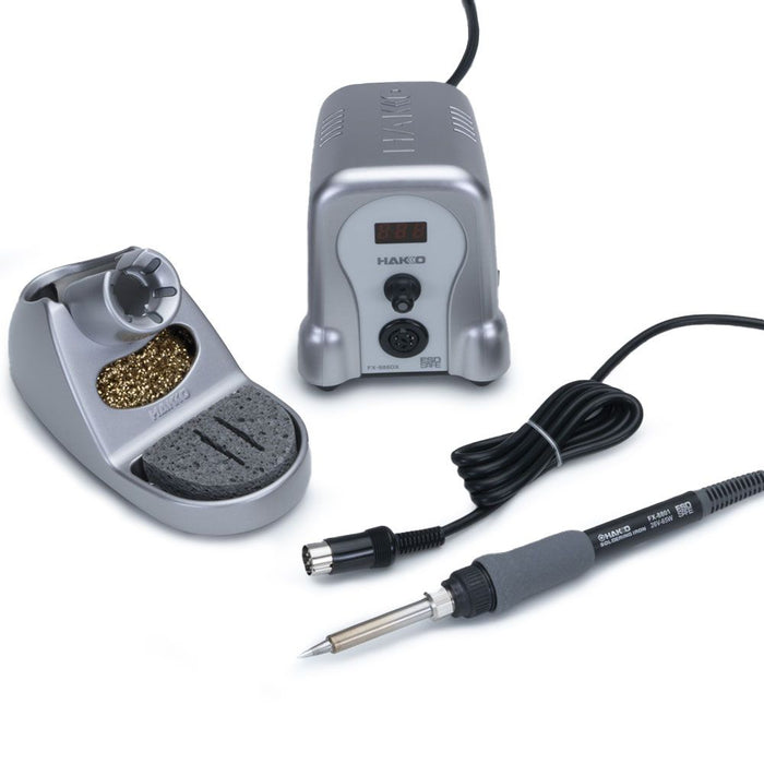 Hakko FX888DX Soldering Station Silver 90 Watt (Genuine) & ESD Mat (300 x 500mm)