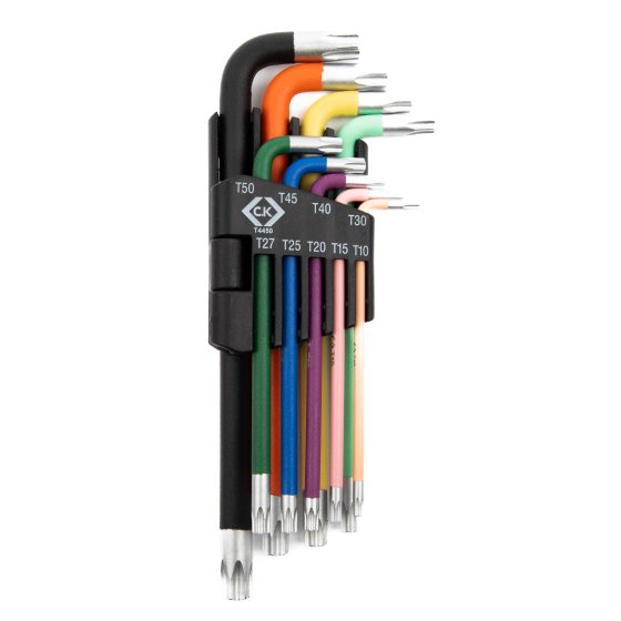 C.K Coloured Torx Tamper Proof Key Set 9 Piece T4450