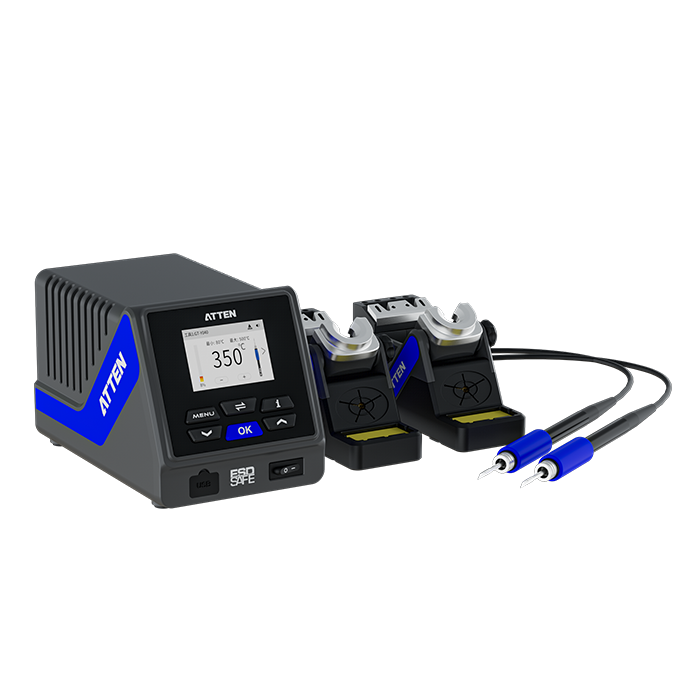 Atten GT-6120B Precision Soldering Station with 2 x GT-Y040 Irons