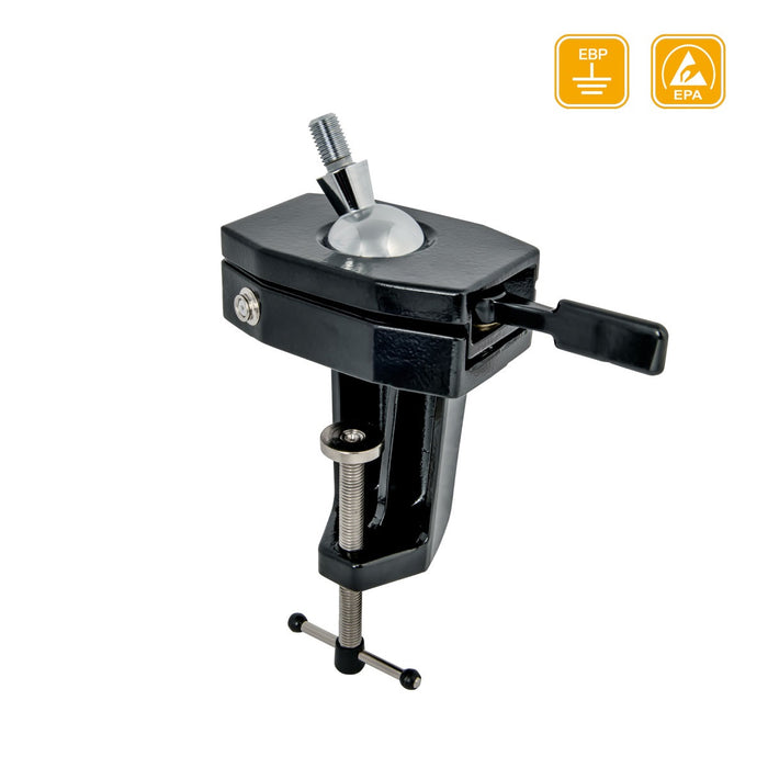 Bernstein ESD Ball Joint Base SPANNFIX for Clamping On 80mm Black