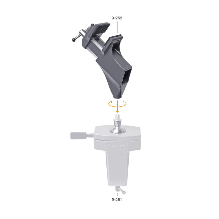 Bernstein Head SPANNFIX Mounting Vice Structured  Umbra