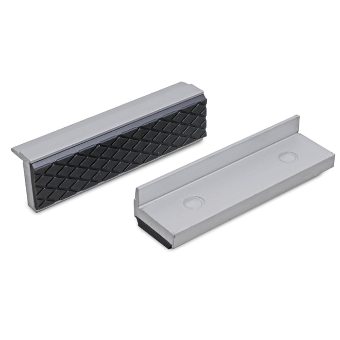 Bernstein Protective Jaws Aluminium with Rubber Lining (Pair) Silver/Black 100mm