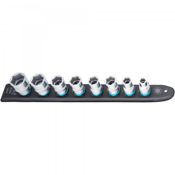Hazet 8 Pce 1/2in Smartrail Metric Hexagon Socket Set 900-SR/8