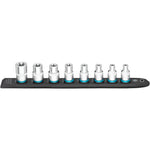 Hazet 8 Pce 1/2in Smartrail Torx Socket Set 900E-SR/8 Outside Torx Profile E10-E24