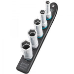 Hazet 5 Pce 1/2in Smartrail Metric Deep Hexagon Socket Set 900LG-SR/5