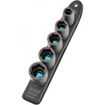 Hazet 5 Pce 1/2in Smartrail Metric Impact Hexagon Socket Set 900S-SR/5