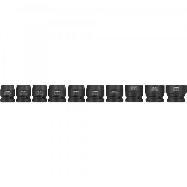 Hazet 10 Pce 1/2in Metric Impact Socket Set 900SK/10