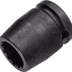 Hazet 1/2in Impact Socket 12-Point 900SZ-17 17mm