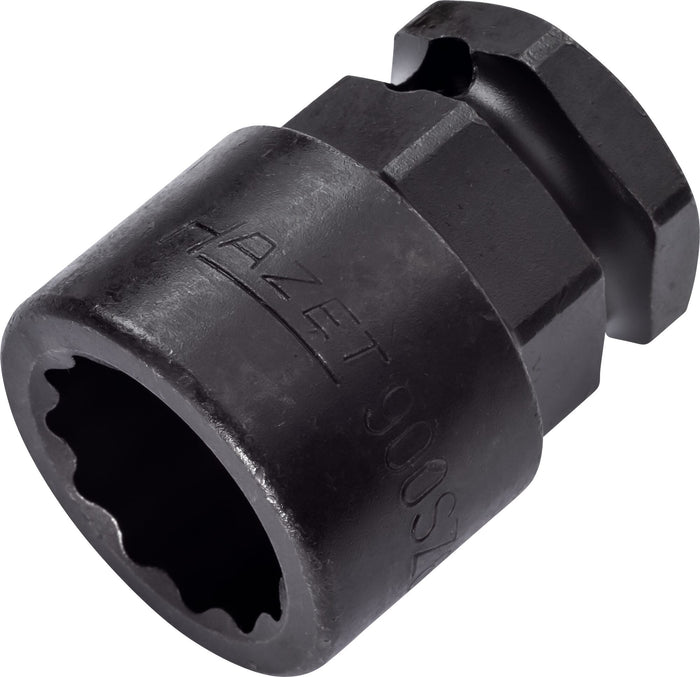 Hazet 1/2in Impact Socket 12-Point 19mm 900SZ6-19 Outside Hexagon 24mm 