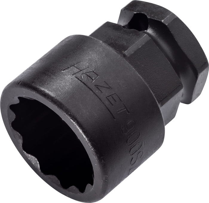 Hazet 1/2in Impact Socket 12-Point 22mm 900SZ6-22 Outside Hexagon 24mm 