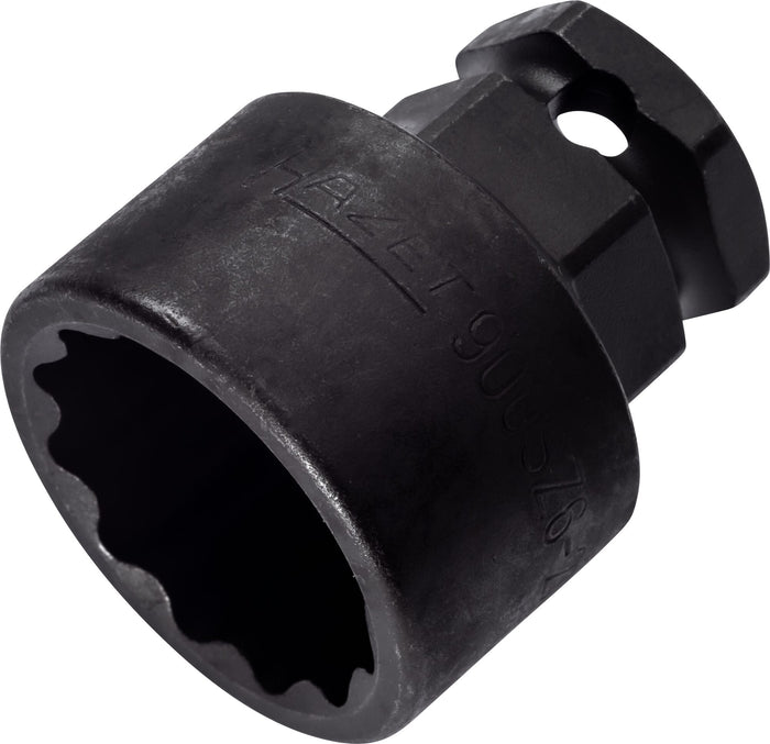 Hazet 1/2in Impact Socket 12-Point 27mm 900SZ6-27 Outside Hexagon 24mm 