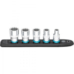 Hazet 5 Pce 1/2in Smartrail Metric 12 Point Socket Set 900Z-SR/5
